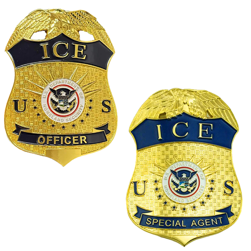 2 Ice Police Badge Set Replica Movie Props