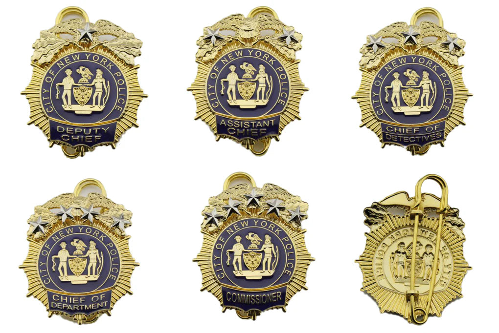 NYPD New York Police Badge Set Replica Movie Props