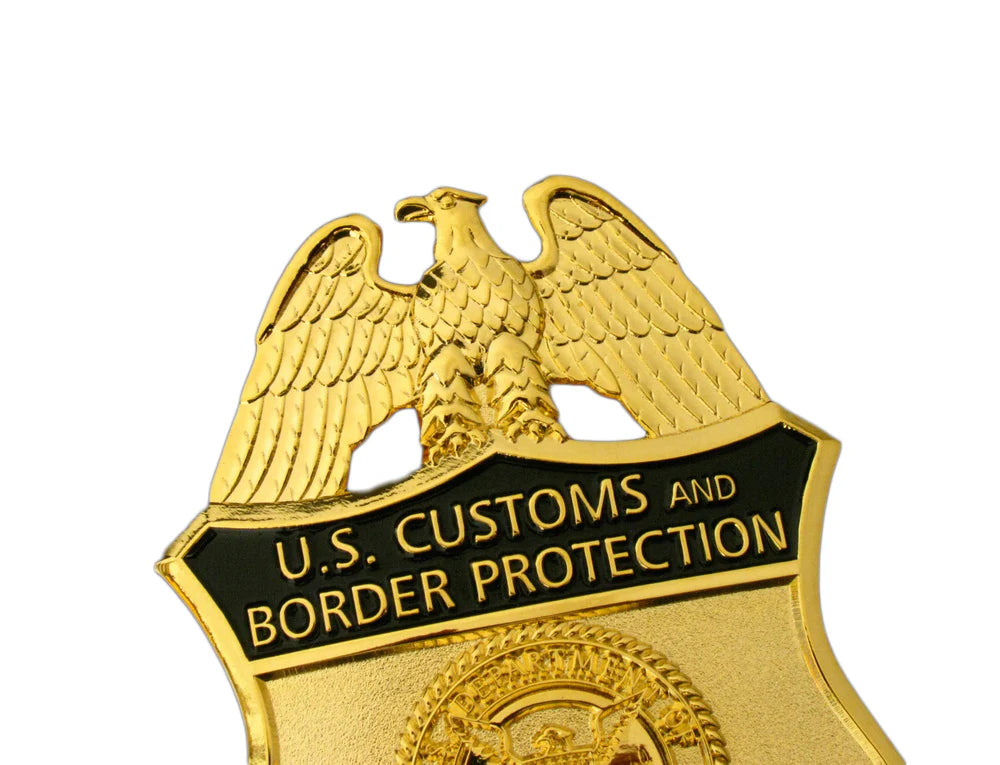 US CBP Supervisor Badge Solid Copper Replica Movie Props