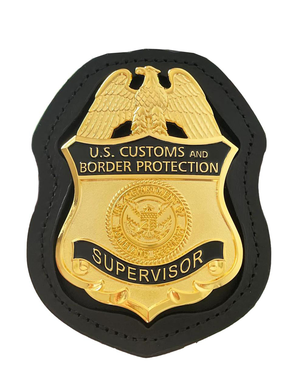 US CBP Supervisor Badge Solid Copper Replica Movie Props