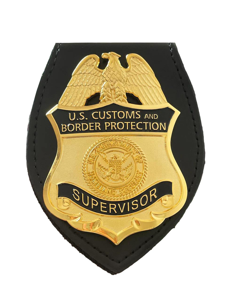 US CBP Supervisor Badge Solid Copper Replica Movie Props