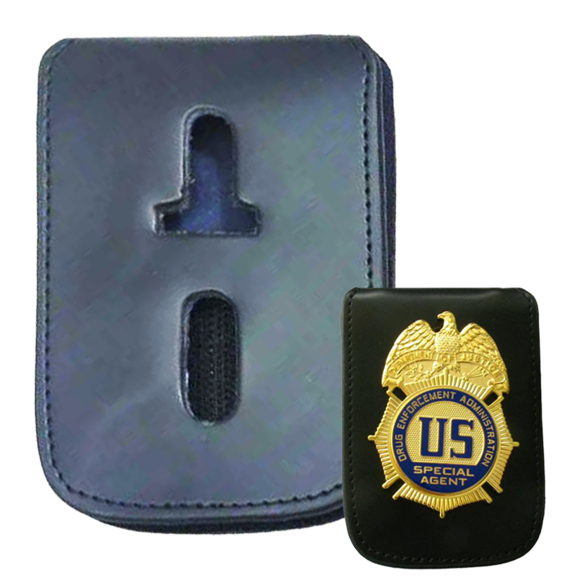 Multi-purpose Leather Holder/ Holster/ Wallet For Multi-size Police Badges & Id Card