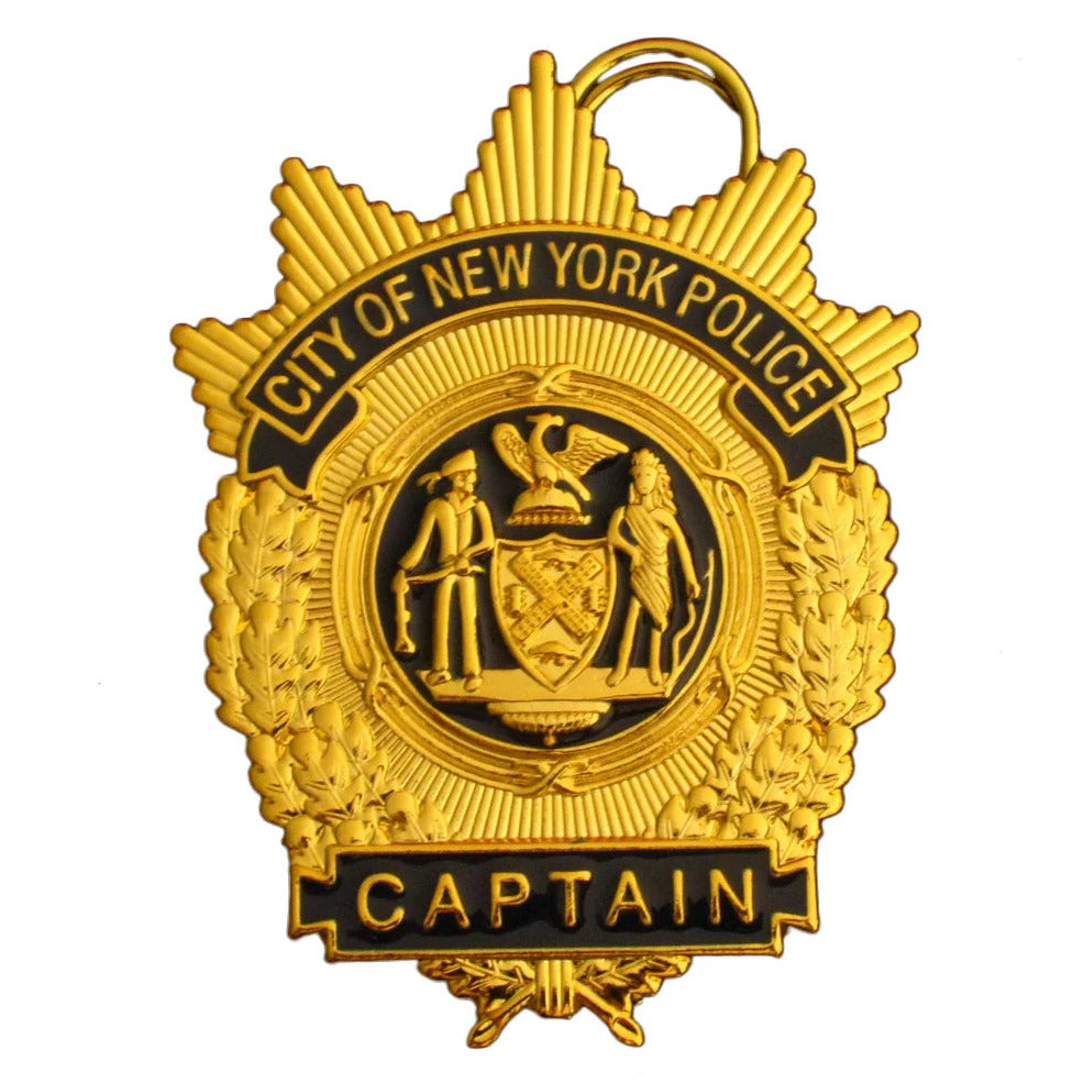 City Of New York Police CAPTAIN Badge Replica Cosplay Movie Props