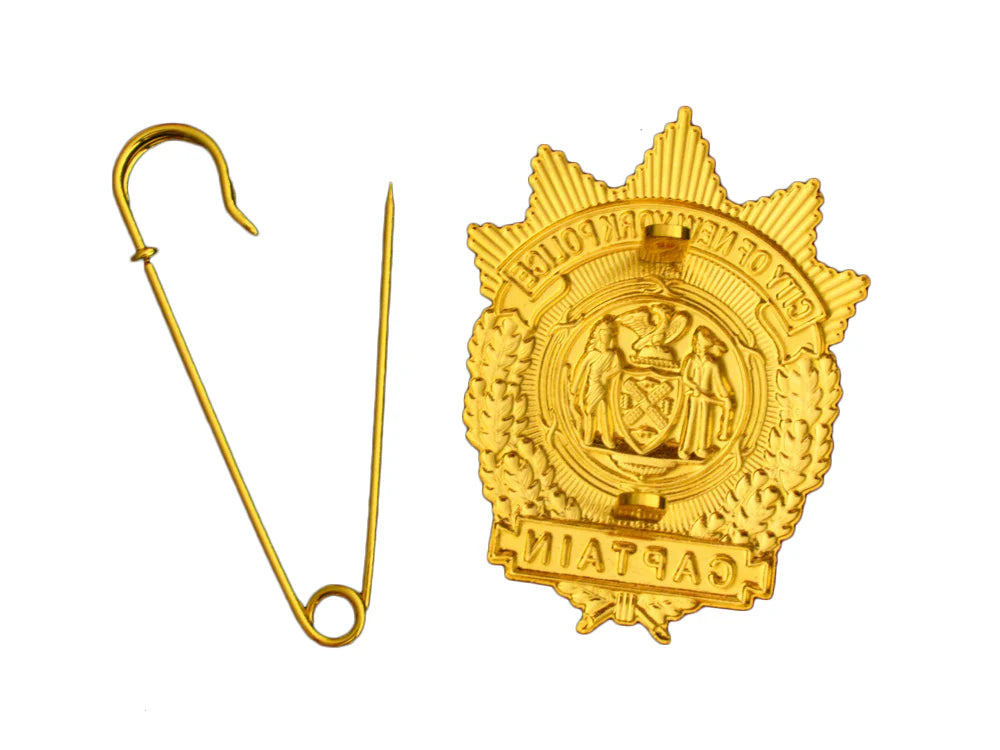 City Of New York Police CAPTAIN Badge Replica Cosplay Movie Props