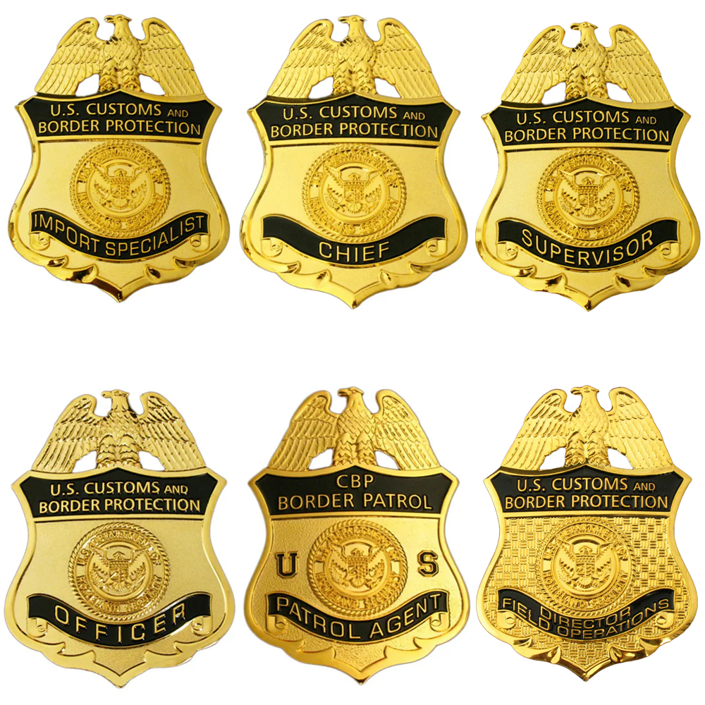 US CBP Badge Set Replica Movie Props