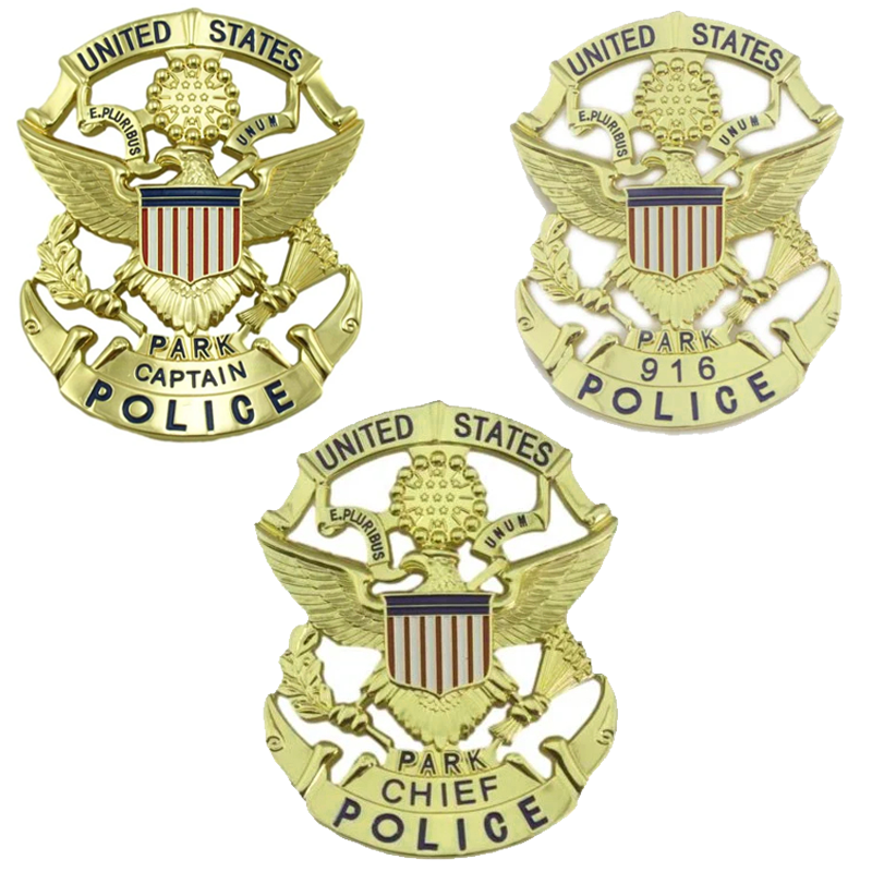 3 US Park Police USPP Badge Set